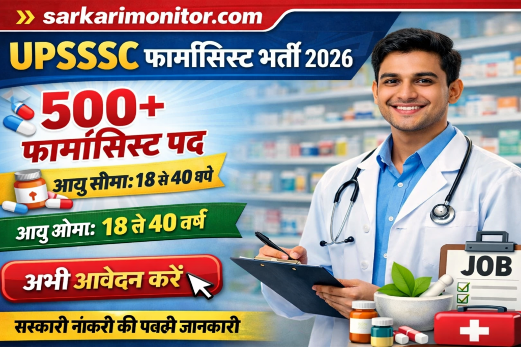UPSSSC Pharmacist Recruitment 2026